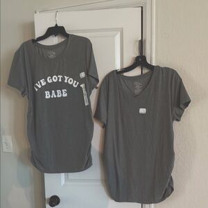 2 Maternity Tee Tops
